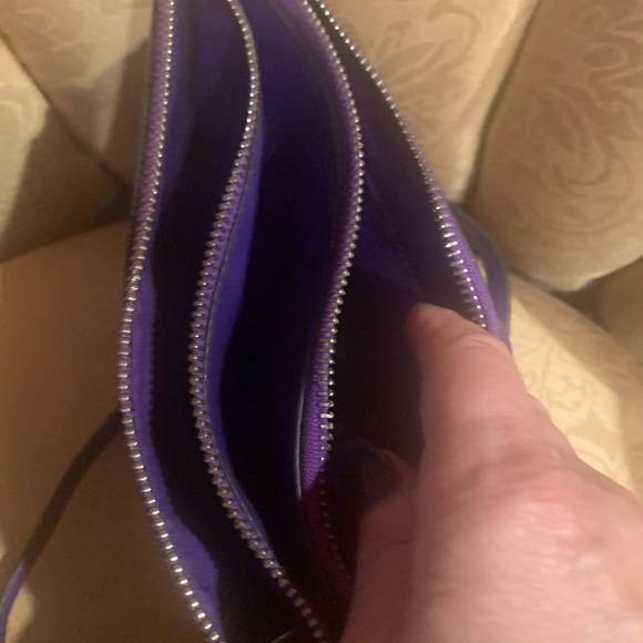 Coach Purple Leather Crossbody Bag - Picture 5 of 7
